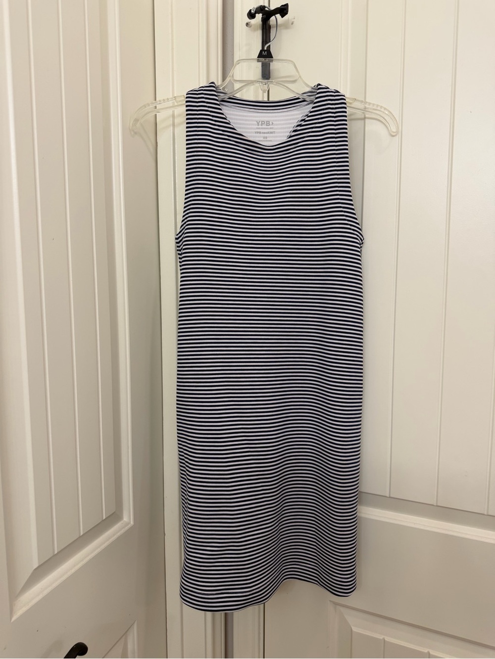 Abercrombie & Fitch Navy and White Striped Tank Dress
